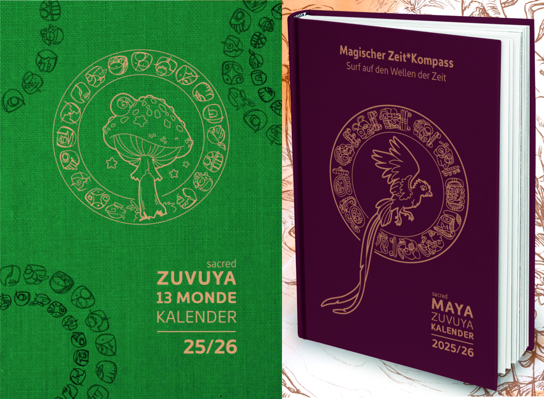 ZUVUYA-Kombipaket 13-Monde Wandkalender 2025/26 plus Agenda 2025/26 - zum Vorzugspreis!