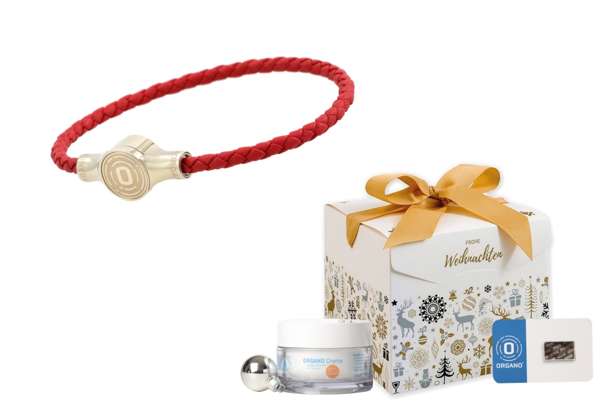 ORGANO Vital Click-Armband_3 Gold/Rot M