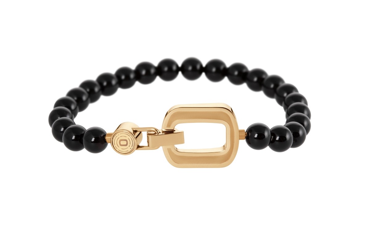 ORGANO Vital Onyx-Armband_4 Gold L = 19,5 cm
