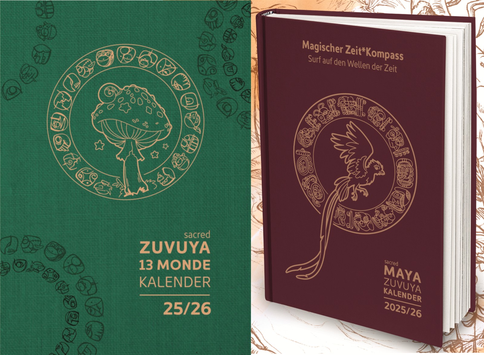 ZUVUYA-Kombipaket 13-Monde Wandkalender 2025/26 plus Agenda 2025/26 - zum Vorzugspreis!