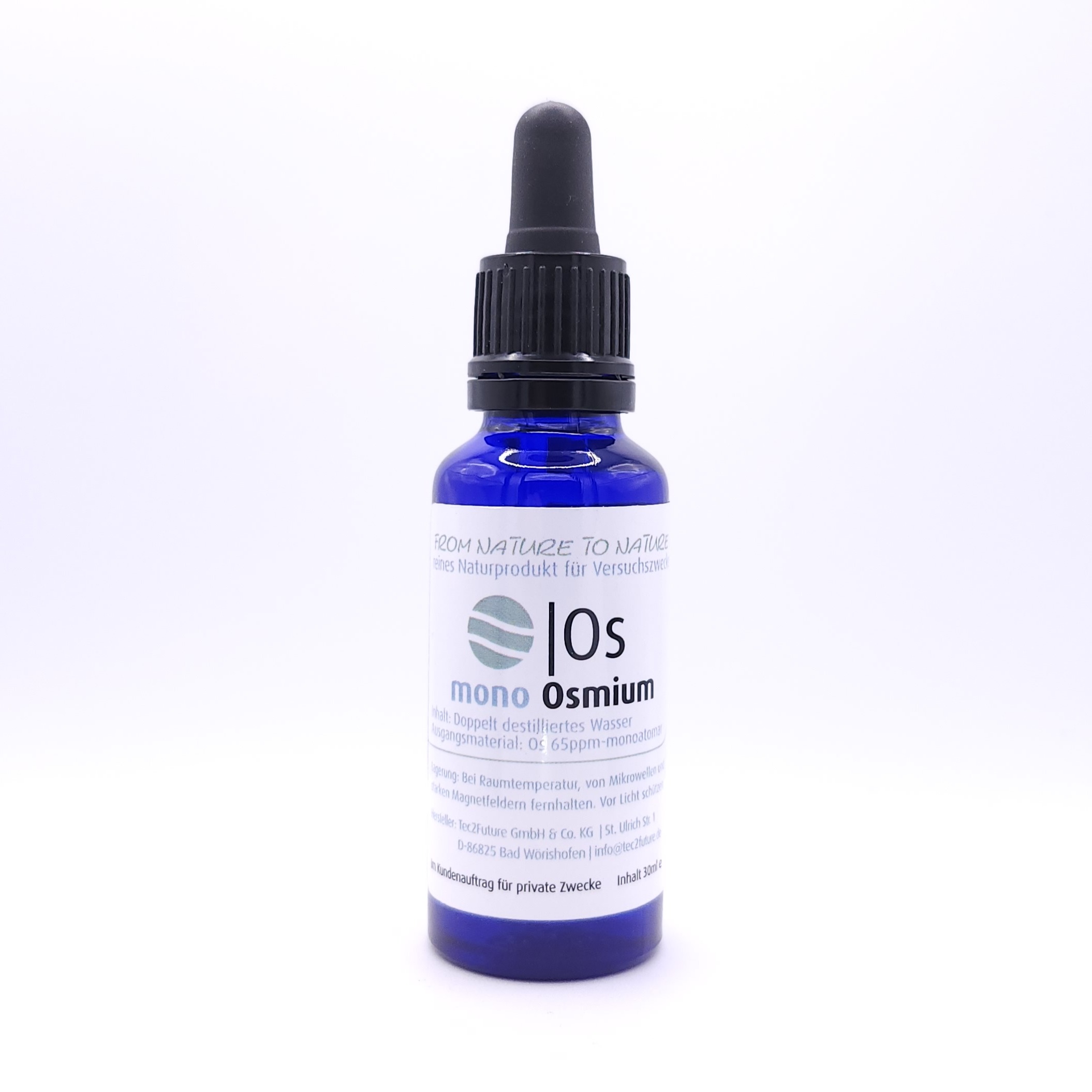 Monoatomisches OSMIUM (OS) 30ml - AKTIONSPREIS!