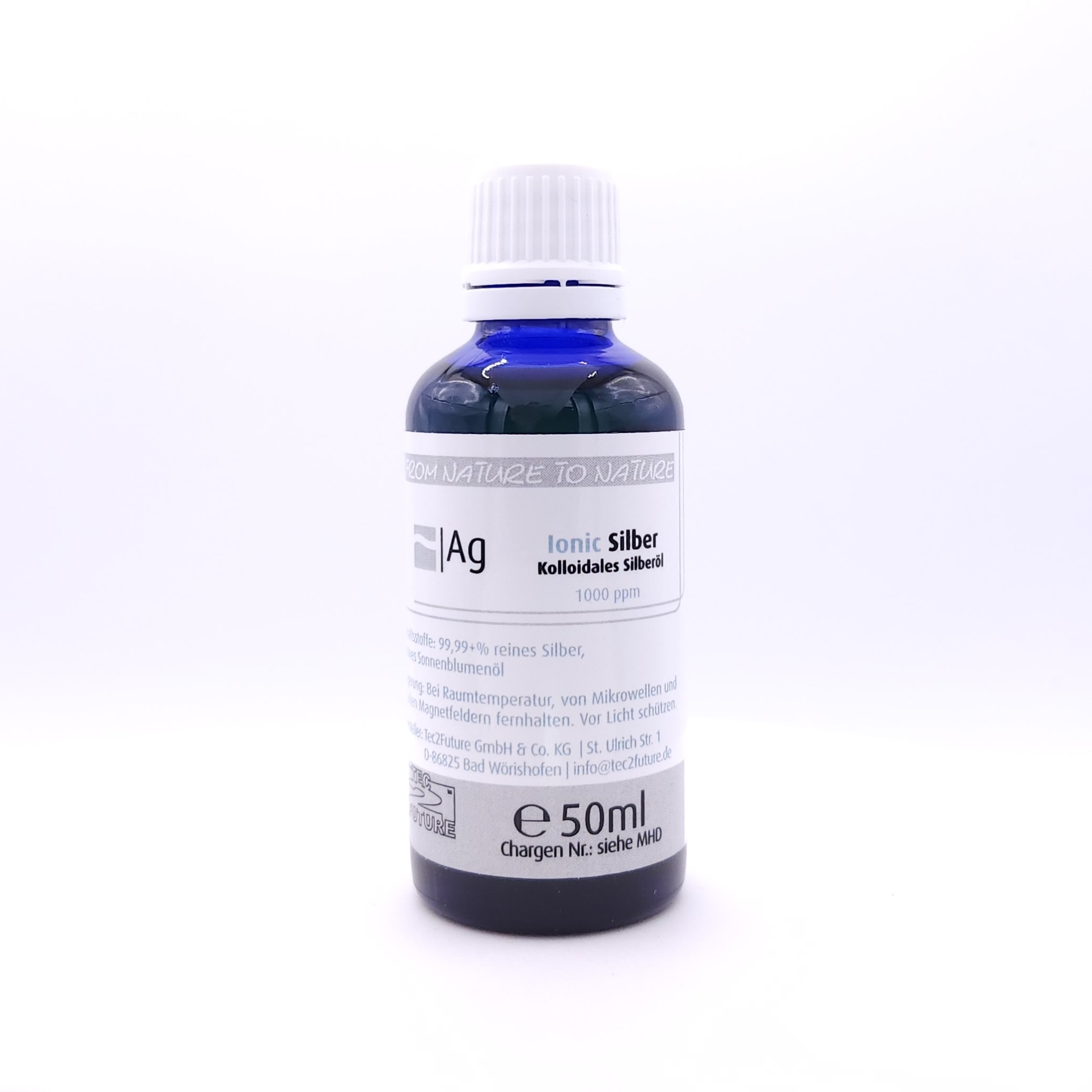 Kolloidales Silber ÖL (AG) 50ml -> 1000 PPM !!!