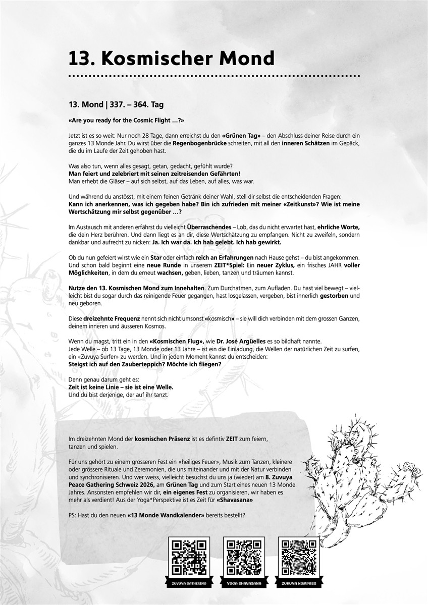 ZUVUYA 13-Monde Wandkalender 2025/26 ZUVUYA 13-Monde Wandkalender 2025/26