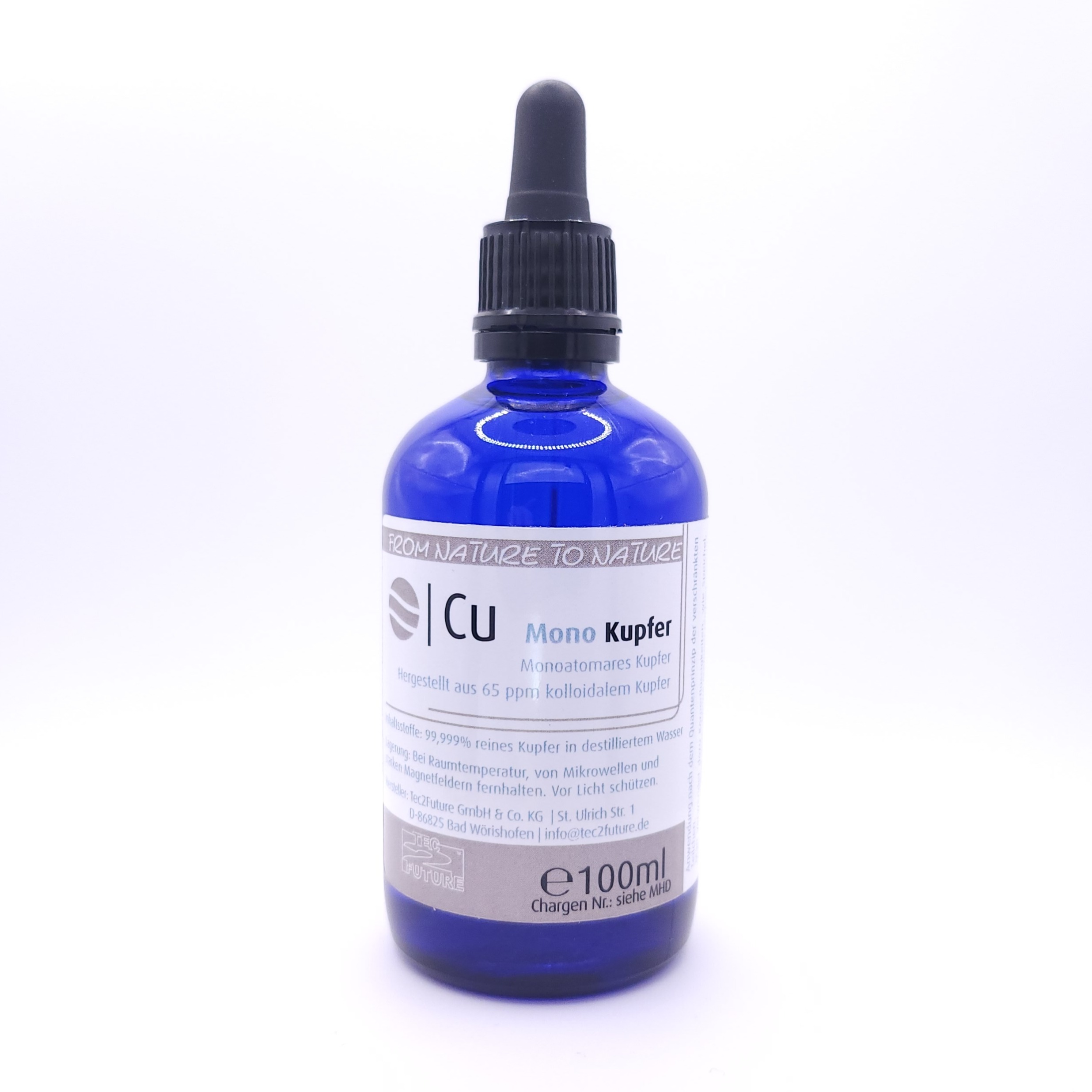 Monoatomisches KUPFER (CU) 100ml - AKTIONSPREIS!